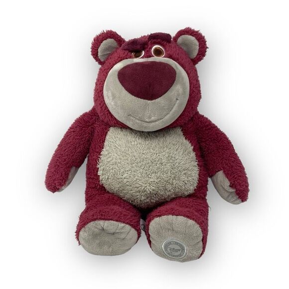 Disney Store Lotso Huggin Bear Stuffed Plush 15" Strawberry Scented Toy Story 3 - Picture 1 of 11